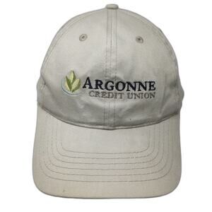 AMC Baseball Cap Beige One Size Argonne Credit Union Embroidered Slideback hat